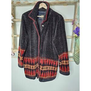 Vintage Country Clothing Tribal Jacket 80's Ladies Size Mediium